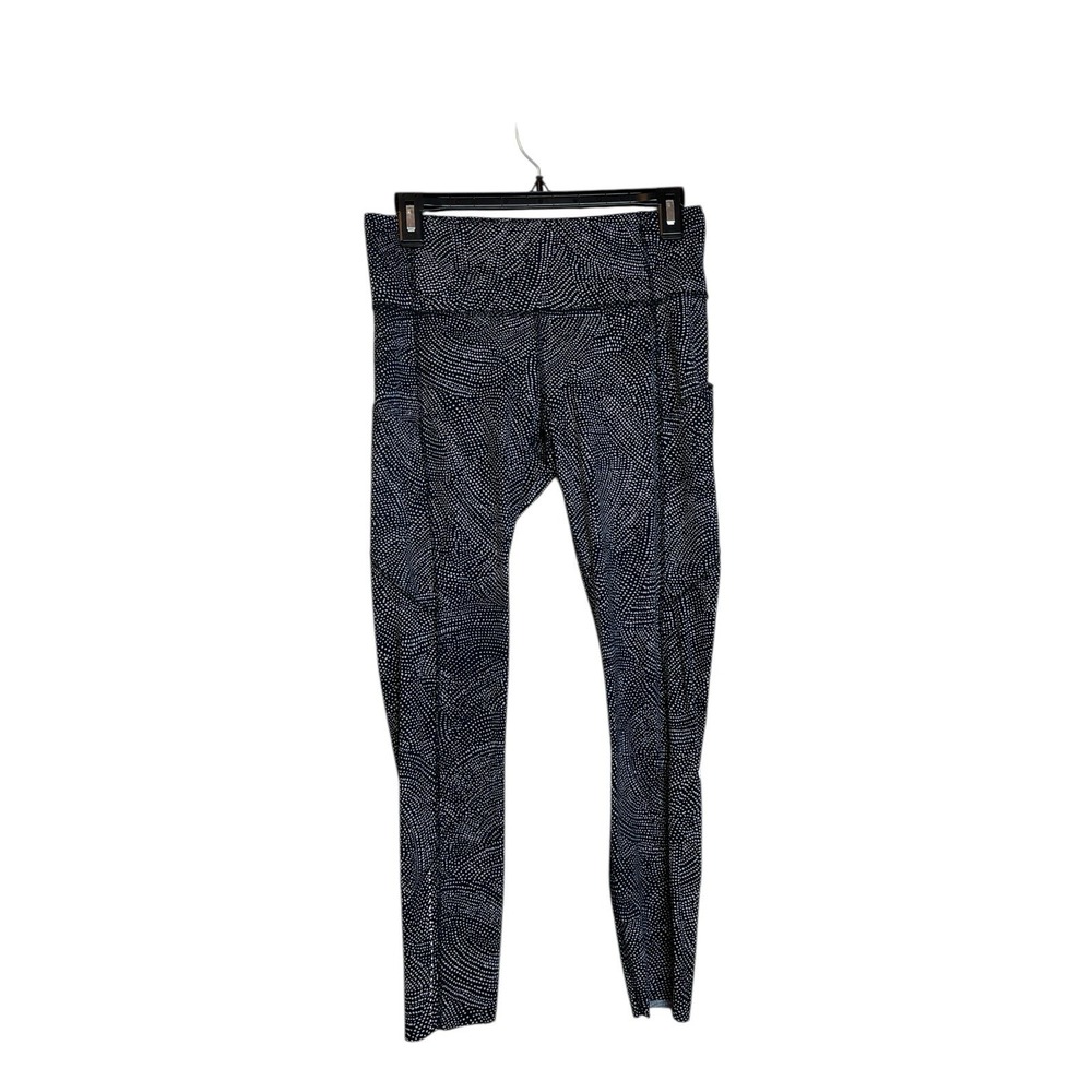 Lululemon Time To Sweat Size 8 White Black in Free Spirit Alpine